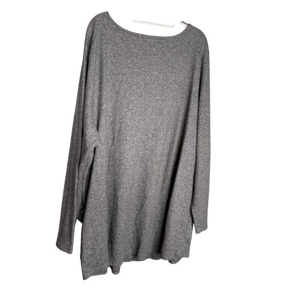 Pure Jill grey long sleeve front pocket tunic top - Picture 5 of 6